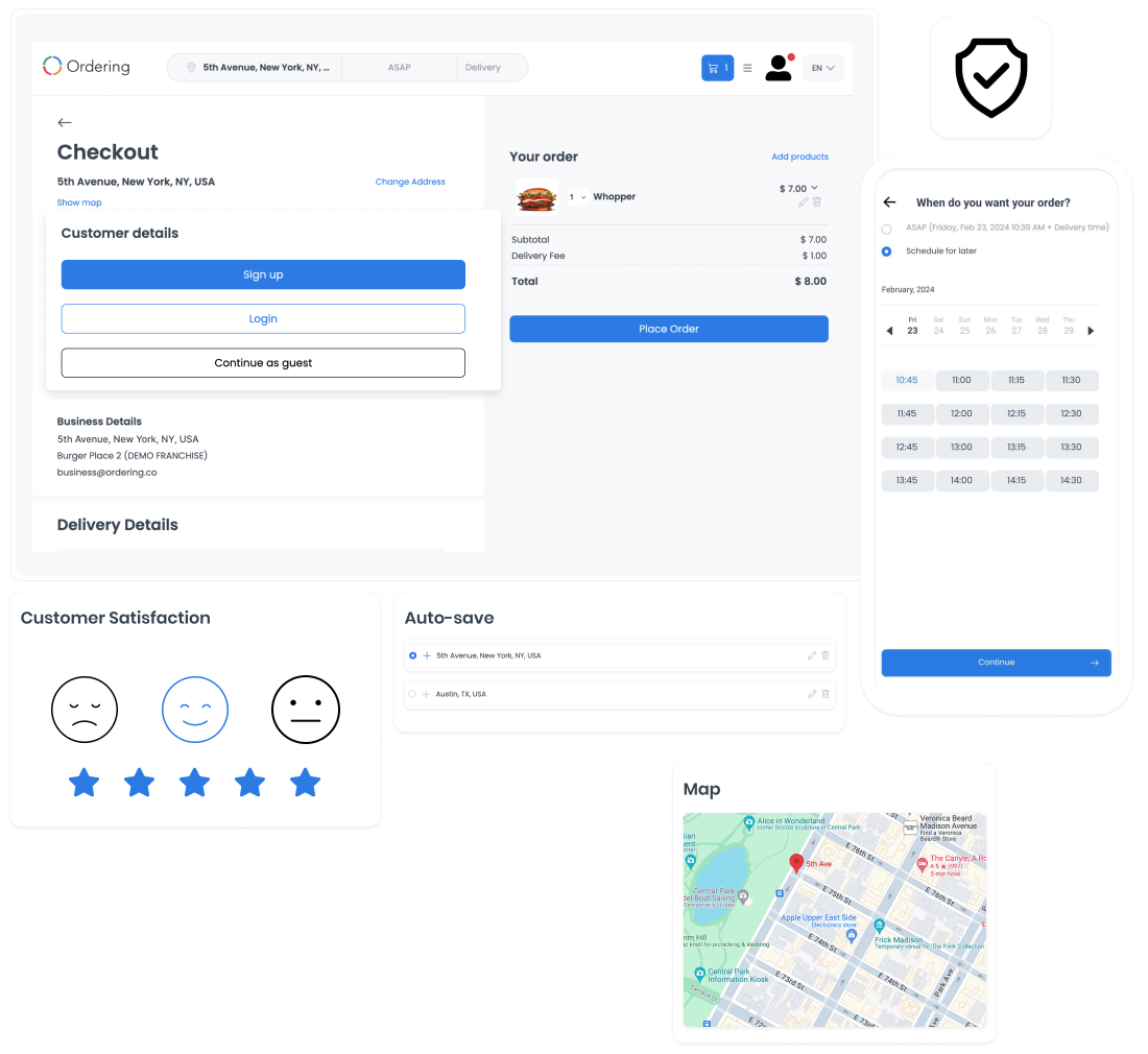 Seamless Guest Checkout | Ordenar como Invitado | OrderingPlus