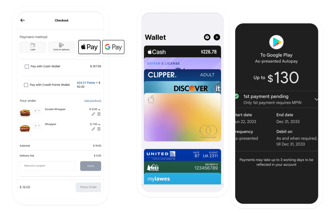 Apple Pay | Google Pay | OrderingPlus