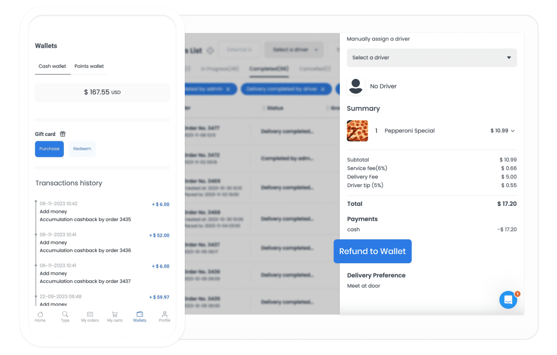 Addon | Extensión Cash Wallet and Refunds | Monedero y Reembolsos.