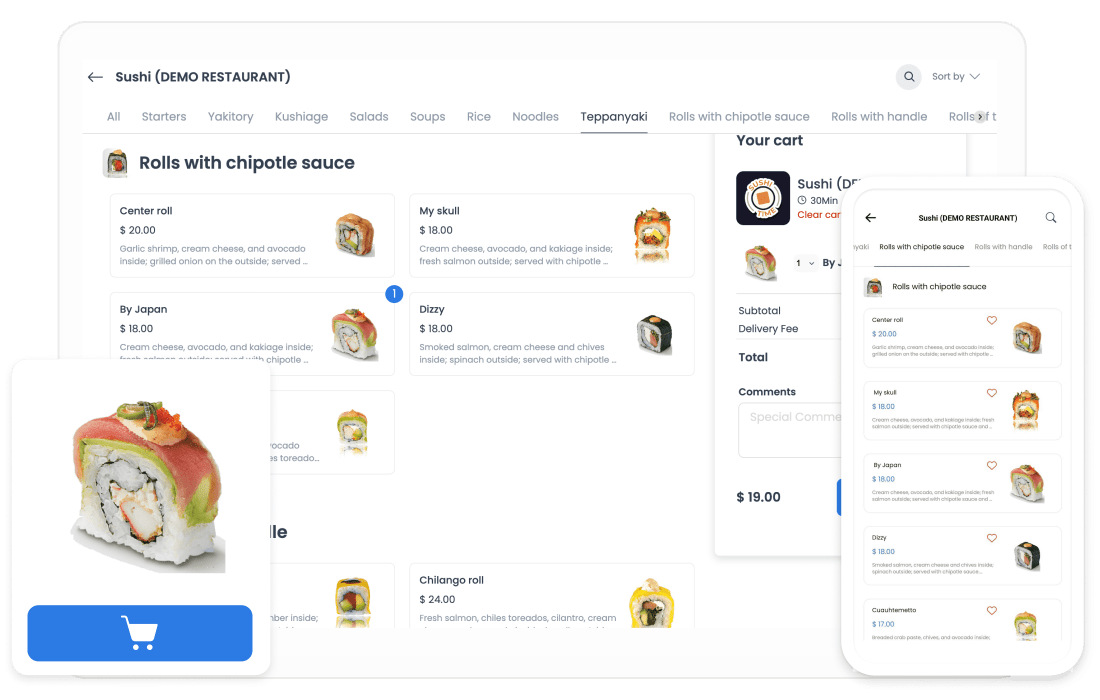 Customer App.& Website