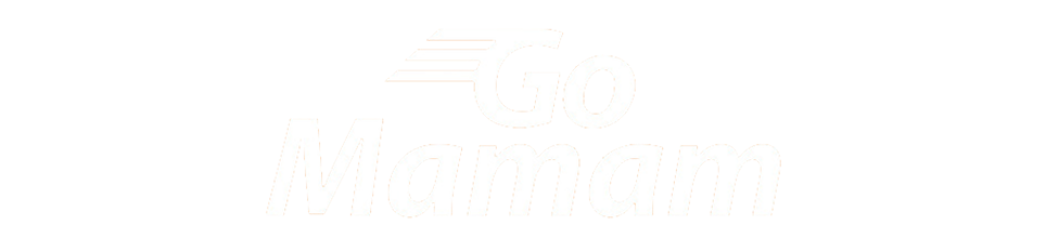 GoMamam White Logo